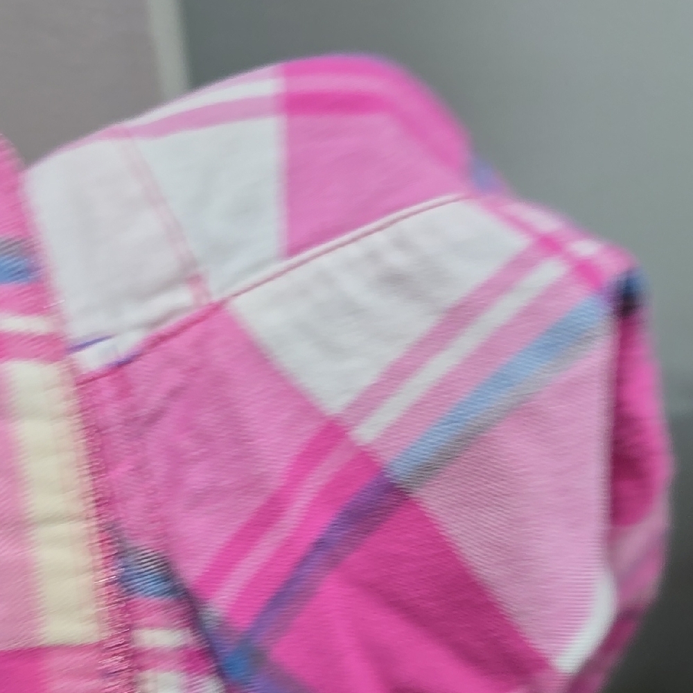 Wild & Free Pink and White Plaid Button-Up Shirt Woman's Size M - Picture 13 of 14